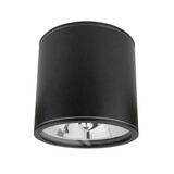 Spectrum voor de installateur LED AR111 plafondspot zwart rond IP65 - met GU10/AR111 fitting - excl. LED spot