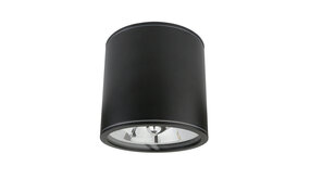 Spectrum voor de installateur LED AR111 plafondspot zwart rond IP65 - met GU10/AR111 fitting - excl. LED spot