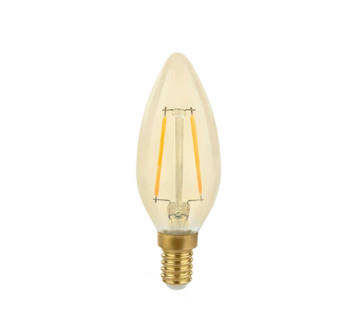 LED Filament lamp E14 - C35 - 5W vervangt 50W - 2500K extra warm wit licht