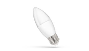 Spectrum voor de installateur: Betaalbare kwaliteit en veelzijdige LED-oplossingen LED lamp E27 - C37 6W vervangt 40-60W - 3000K warm wit licht