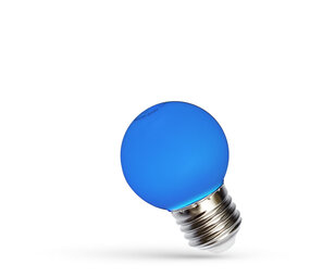 Spectrum voor de installateur LED lamp E27 - G45 1W Blauw licht