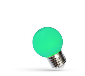 Spectrum voor de installateur LED lamp E27 - G45 1W Groen licht