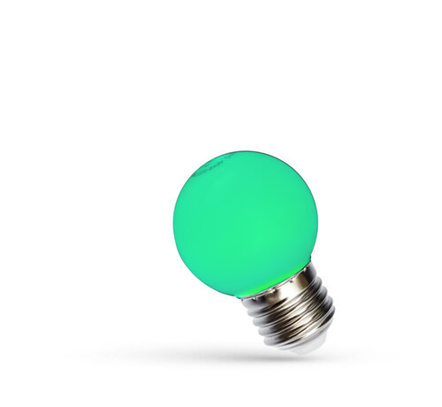 LED lamp E27 - G45 1W Groen licht