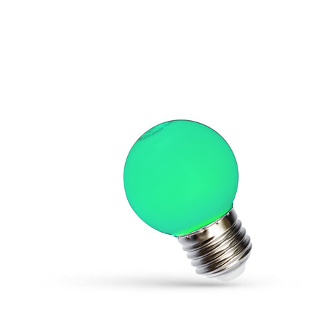 Spectrum voor de installateur LED Lamp G45 E27 Spectrum – 1W – Groen Licht – 230V – 270° – Niet Dimbaar Spectrum voor de installateur LED Lamp G45 E27 Spectrum – 1W – Groen Licht – 230V – 270° – Niet Dimbaar