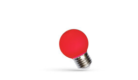Spectrum voor de installateur LED lamp E27 - G45 1W Rood licht