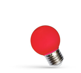 Spectrum voor de installateur LED lamp E27 - G45 1W Rood licht