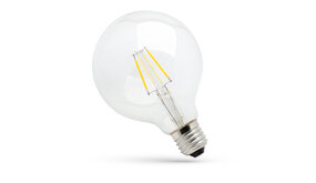 Spectrum LED Filament lamp E27 - G95 - 4W vervangt 40W - 2700K warm wit licht - L Globe Spectrum LED Filament lamp E27 - G95 - 4W vervangt 40W - 2700K warm wit licht - L Globe