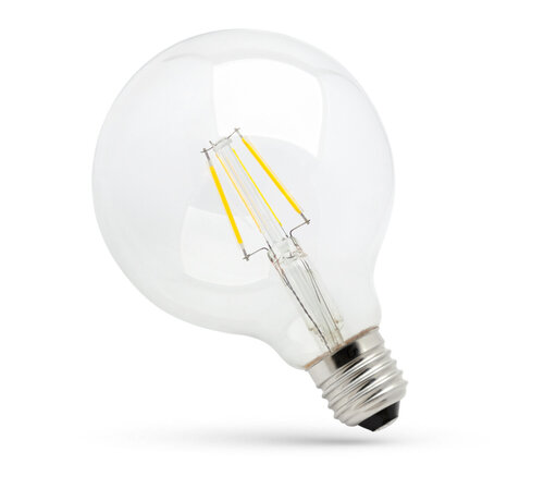 LED Filament lamp E27 - G95 - 4W vervangt 40W - 2700K warm wit licht - L Globe
