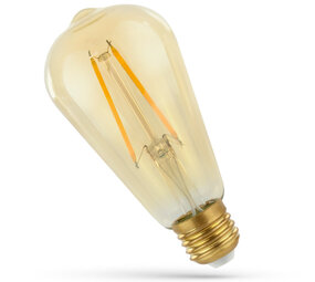 Spectrum voor de installateur LED Filament lamp E27 - ST58 - 5W vervangt 50W - 2500K extra warm wit licht
