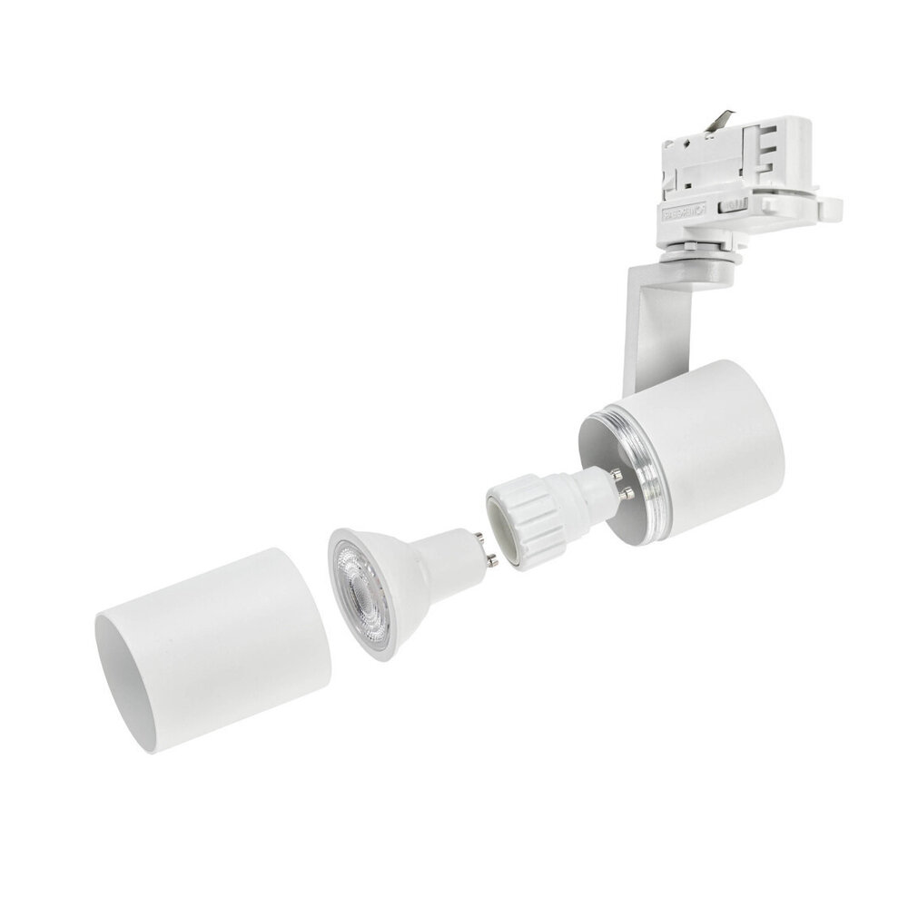 Spectrum LED railspot wit - 3-Fase universeel - GU10 aansluiting Spectrum LED railspot wit - 3-Fase universeel - GU10 aansluiting