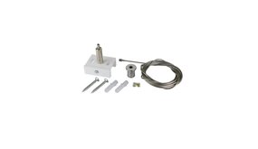 Spectrum 3-Fase Spanningsrail toebehoren Wit | 3 Meter Pendelset - Ophangset per staaldraad Spectrum 3-Fase Spanningsrail toebehoren Wit | 3 Meter Pendelset - Ophangset per staaldraad