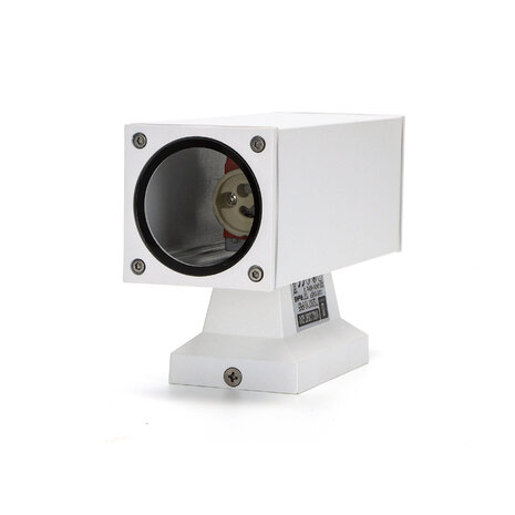 Aigostar LED GU10 vierkante wandlamp wit IP65 Dubbelvoudig voor 2 LED GU10 spots