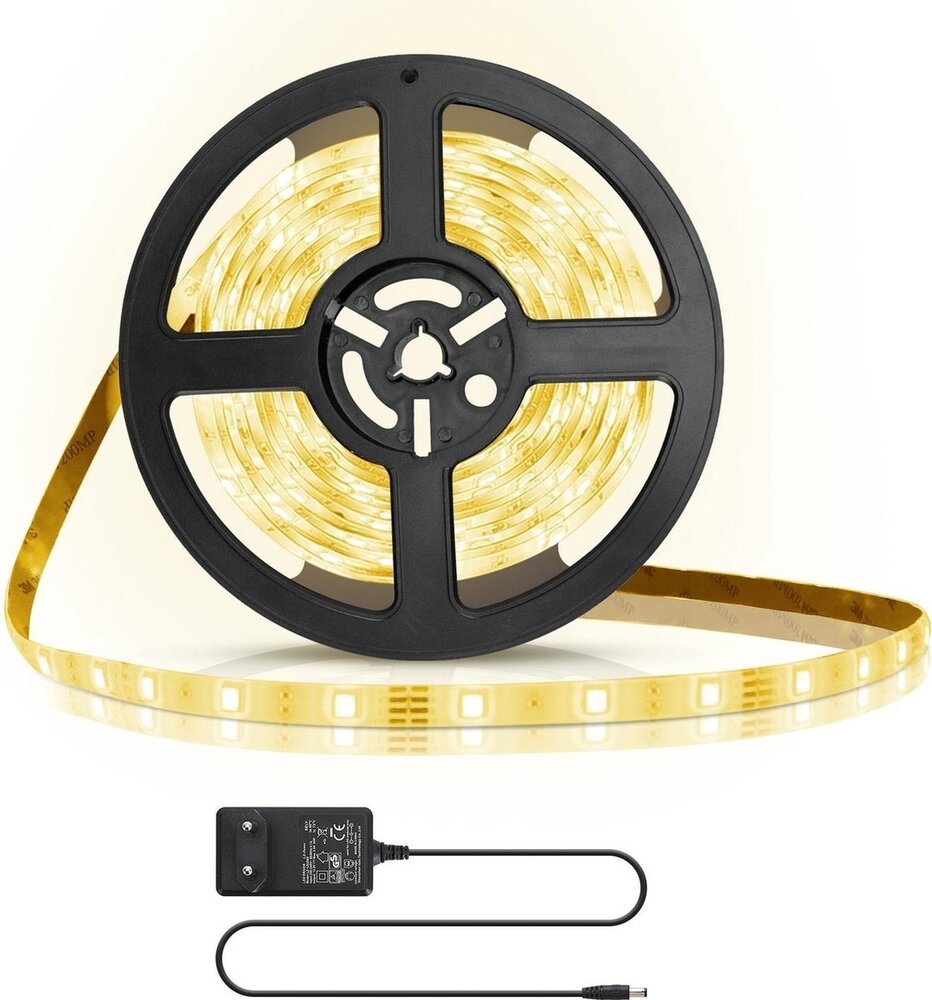 Aigostar  LED strip 5M 300LEDS 3000K 20W met aansluitstekker
