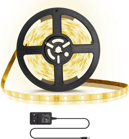 Aigostar  LED strip 5M 300LEDS 3000K 20W met aansluitstekker