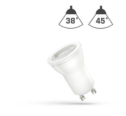 LED GU10 ¯35mm - 2W vervangt 20W - 6000k daglicht wit