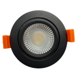 LED inbouwspot zwart dimbaar - 5W vervangt 50W -  Dim to Warm 1800K-2800K