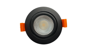 LED inbouwspot zwart dimbaar - 5W vervangt 50W -  Dim to Warm 1800K-2800K