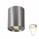 Spectrum voor de installateur WiFi LED plafondspot kantelbaar - Tube Aluminium  - Bediening met de app