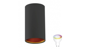 Spectrum voor de installateur WiFi LED plafondspot Chloe - Mat zwart goud - Bediening via de app