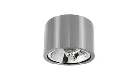 Spectrum voor de installateur OP=OP LED Plafondspot CHLOE - GU10 AR111 - Excl. LED spot - Zilver rond