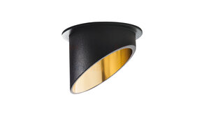 Kanlux LED GU10 inbouwspot zwart-goud rond - Enkelvoudig voor 1 LED GU10 spot