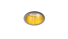 Kanlux LED GU10 inbouwspot zwart-goud rond - Enkelvoudig voor 1 LED GU10 spot