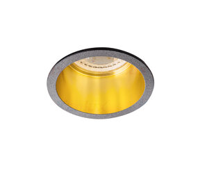 Kanlux LED GU10 inbouwspot zwart-goud rond - Enkelvoudig voor 1 LED GU10 spot