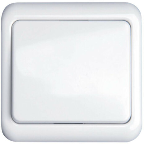 Aigostar Inbouw wisselschakelaar - wit - vierkant - met afdekraam