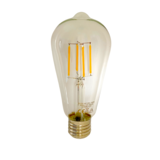 LED Filament lamp dimbaar - E27 ST64 - 4W vervangt 40W - 2700K warm wit licht - Tall LED Filament lamp dimbaar - E27 ST64 - 4W vervangt 40W - 2700K warm wit licht - Tall