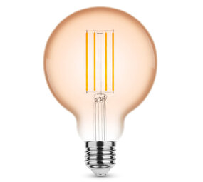 LED Filament lamp E27 - G95 - 4W vervangt 33W - 1800K zeer warm wit licht - L Globe