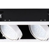 Kanlux LED Inbouwspot MATEO - 2*GU10 AR111 - excl. LED spot - Wit