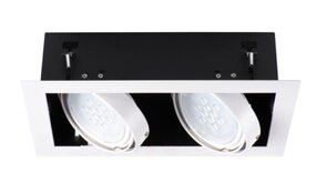 Kanlux LED Inbouwspot MATEO - 2*GU10 AR111 - excl. LED spot - Wit Kanlux LED Inbouwspot MATEO - 2*GU10 AR111 - excl. LED spot - Wit