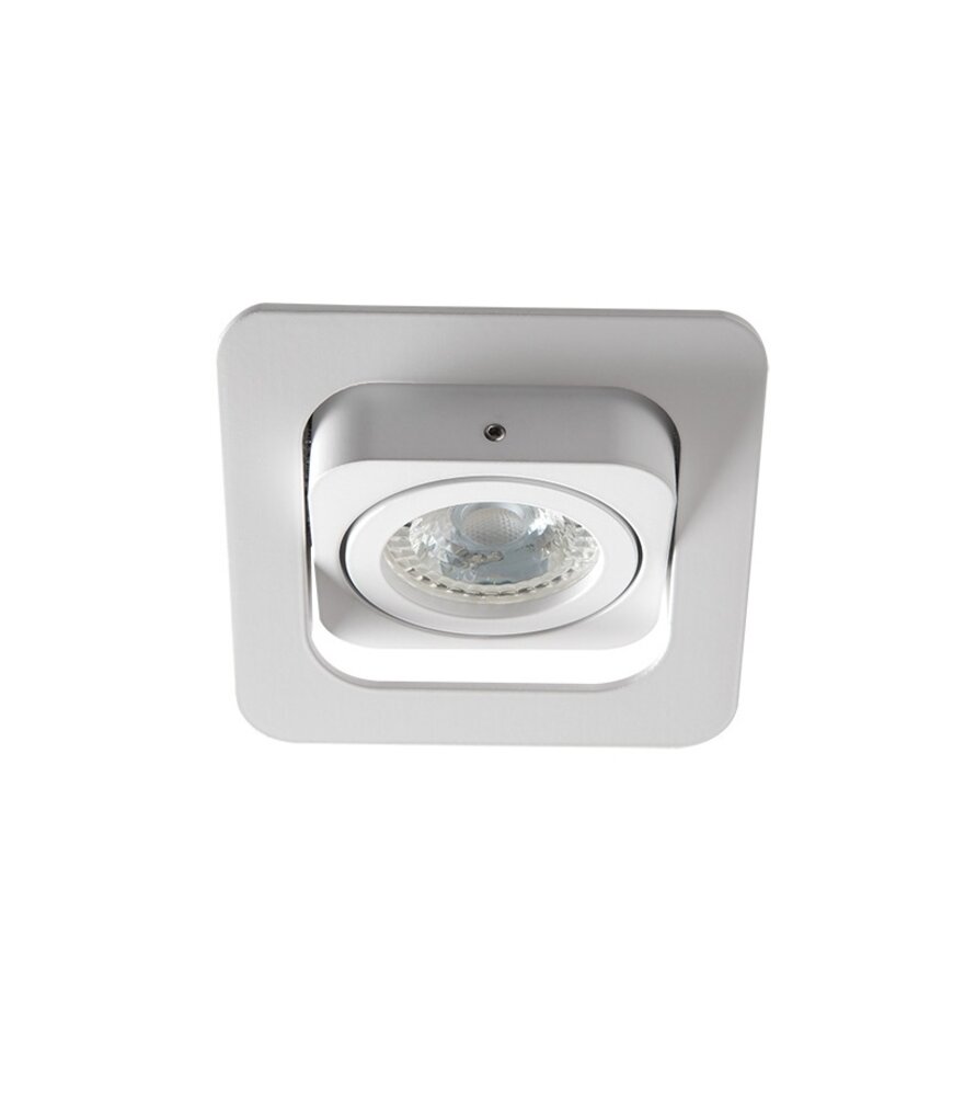 Kanlux LED GU10 inbouwspot wit vierkant - Enkelvoudig voor 1 LED GU10 spot Kanlux LED GU10 inbouwspot wit vierkant - Enkelvoudig voor 1 LED GU10 spot