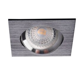 Kanlux LED inbouwspot  zwart - Zaagmaat 70-75mm buitenmaat 82x82mm