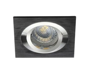 Kanlux LED inbouwspot  zwart - Zaagmaat 80mm buitenmaat 90x90mm