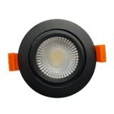LED inbouwspot zwart dimbaar IP65 - 5W Dim to Warm 1800K-2800K