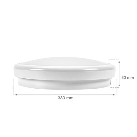 Spectrum Plafondlamp LED met sensor - IP65 Waterdicht - 30W vervangt 270W - Helder wit licht 4000K Spectrum Plafondlamp LED met sensor - IP65 Waterdicht - 30W vervangt 270W - Helder wit licht 4000K