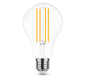 LED Filament Lamp dimbaar - E27 A70 15W - vervangt 125W - 2700K warm wit licht