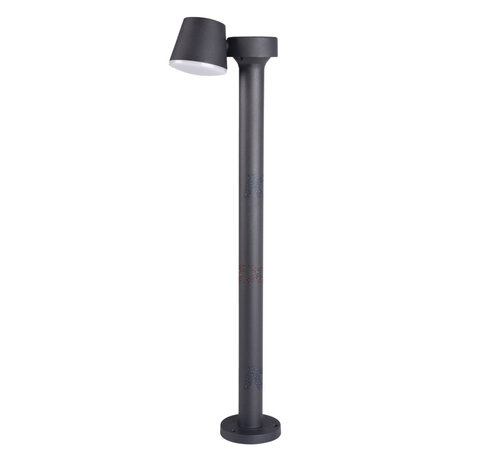 LED Buitenlamp / Tuinlamp staand - IP54 - 7.5W - 4000K helder wit licht - Verstelbaar - 80cm hoog