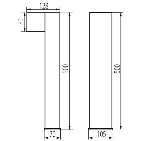 Kanlux LED Buitenlamp / Tuinlamp staand - IP44 - 50cm - Zwart -  1x GU10 Kanlux LED Buitenlamp / Tuinlamp staand - IP44 - 50cm - Zwart -  1x GU10