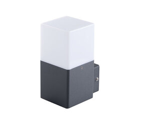 Kanlux LED Wandlamp buiten VADRA - 1x E27 aansluiting - Antraciet