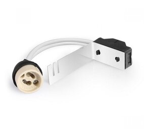Kanlux GU10 Fitting Kanlux BR-GZ10 met Montagebeugel - Keramisch - 250V 2A - Grijs | Met Aansluitklem - Voor LED Spots Kanlux GU10 Fitting Kanlux BR-GZ10 met Montagebeugel - Keramisch - 250V 2A - Grijs | Met Aansluitklem - Voor LED Spots