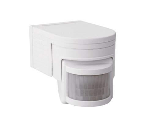 Bewegingssensor opbouw 160¡ - IP44 - PIR infrarood bewegingsmelder - 230V max. 1200W - Wit