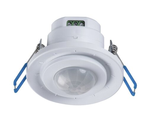 Bewegingssensor inbouw 360¡ - IP20 - PIR infrarood bewegingsmelder - 230V max. 800W - Kantelbaar - Wit