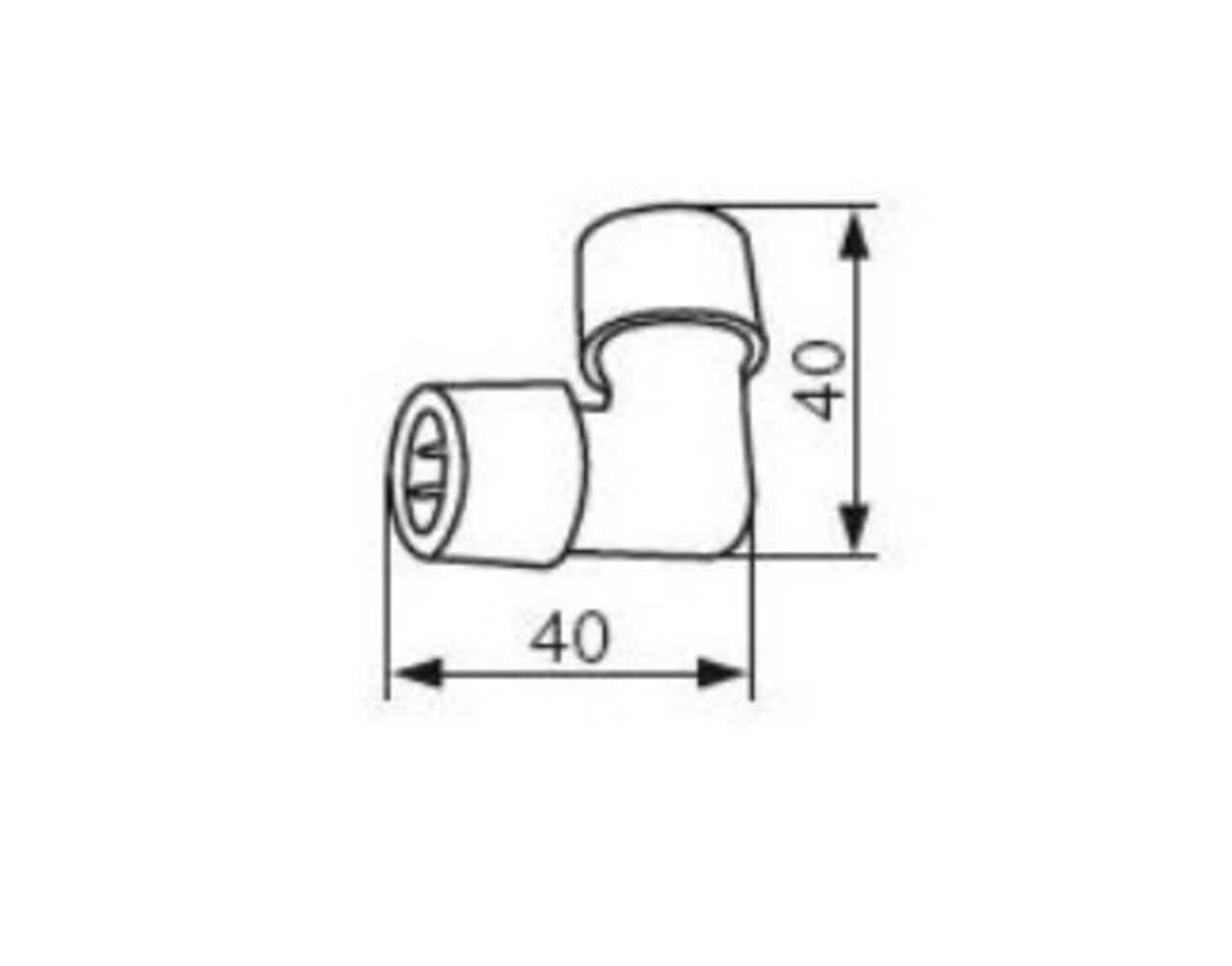 Kanlux LED lichtslang twee pins connector - IP44 -hoekverbinding L-connector Kanlux LED lichtslang twee pins connector - IP44 -hoekverbinding L-connector
