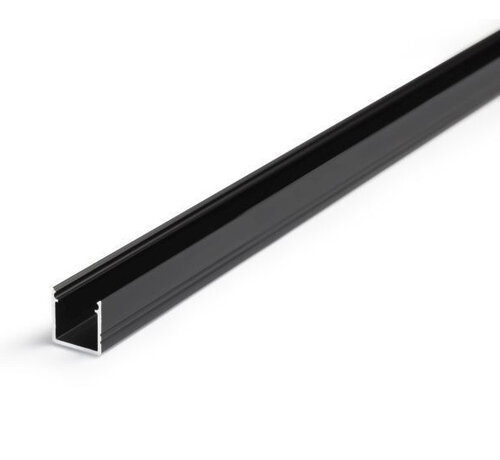 Aluminium U-profiel diep zwart - 1000*16*12 mm