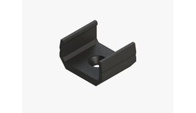 LCB LED Europe Alu Profiel Plat - Toehebehoren | Montagebeugel Set Zwart - incl. schroeven LCB LED Europe Alu Profiel Plat - Toehebehoren | Montagebeugel Set Zwart - incl. schroeven