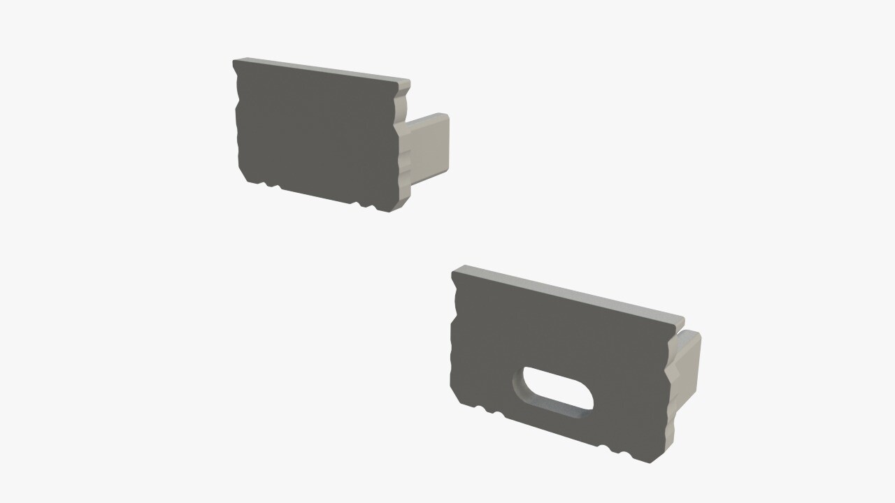 LCB LED Europe Alu Profiel Plat - Toehebehoren | Afdekkap Grijs - Beginstuk en Eindkap - Alu Profiel model Plat LCB LED Europe Alu Profiel Plat - Toehebehoren | Afdekkap Grijs - Beginstuk en Eindkap - Alu Profiel model Plat