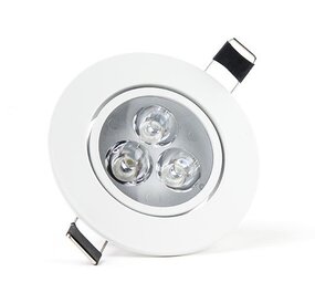 LED inbouwspot Dimbaar - 3W vervangt 25W - 4000K helder wit licht - Kantelbaar