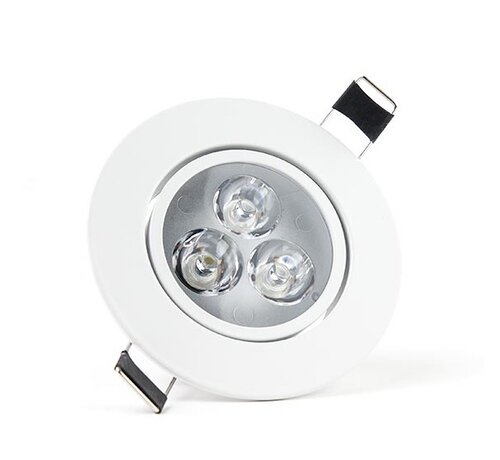 LED inbouwspot Dimbaar - 3W vervangt 25W - 4000K helder wit licht - Kantelbaar